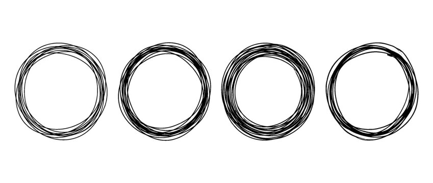 hula hoop , pen scribble , kid Hand drawn , vector