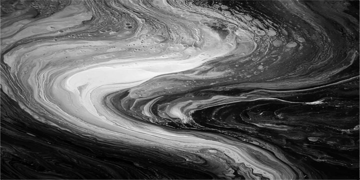 A mesmerizing abstract grayscale swirl, reminiscent of a dynamic fluid movement. The image shows a beautiful blend of light and shadow, creating a captivating visual texture.