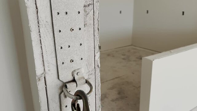 a safety hook in a renovation site. construction