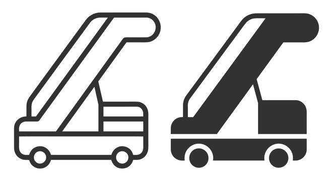 Airport Jet Bridge Boarding Gate Icons