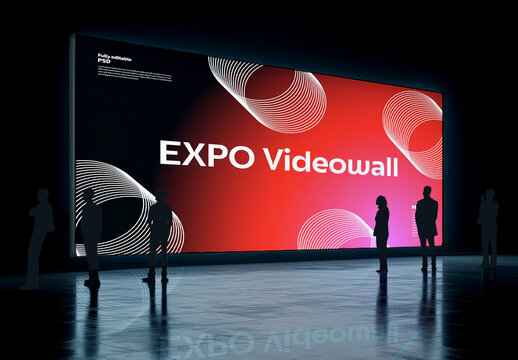 Expo Videowall Display Mockup