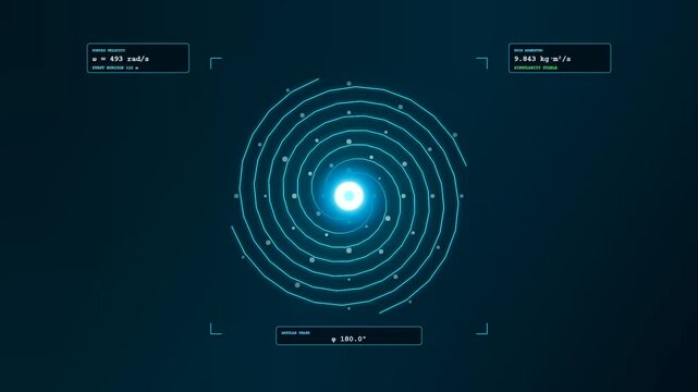 A cinematic digital display of fusion reactor plasma swirling in a luminous cyan spiral with shifting telemetry data across a dark navy blue screen