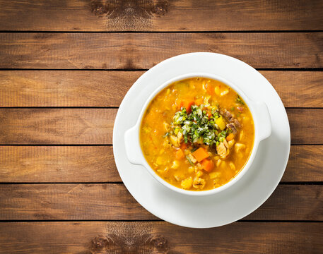 A representative dish of Colombian gastronomy - Santander-style Mute