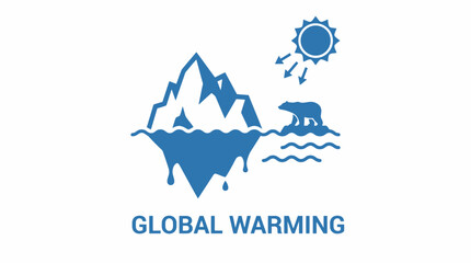Melting Iceberg in Arctic Ocean Global Warming © Bima