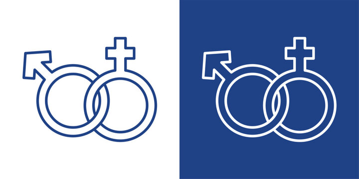 Equality Blue And White Icon Style Collection