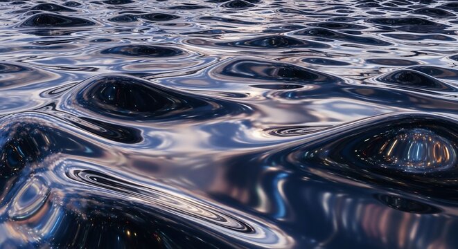 Abstract water surface ripples