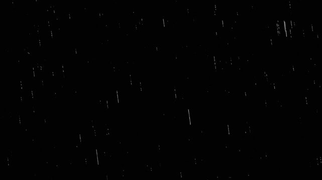 Intense Rainstorm on Black &ndash; Dynamic Heavy Rain Loop Effect (4K 30fps)