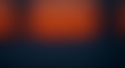 Abstract Dark Navy and Orange Blurred Gradient - texture, light, bokeh, minimalist, moody © SufyanAli