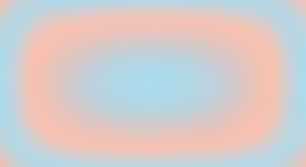 Abstract Pastel Gradient with Concentric Oval Shapes - soft, blue, peach, minimalist, texture © SufyanAli