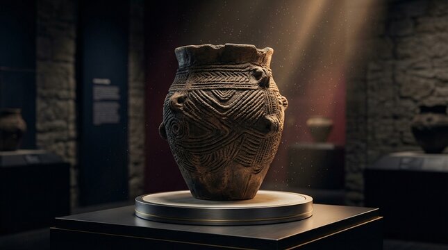 Jomon clay pot cord patterns