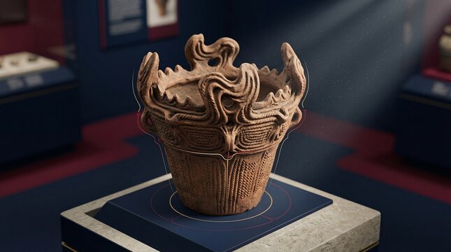 Jomon clay pot cord patterns