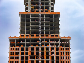 Fototapeta premium Highrise Building Under Construction