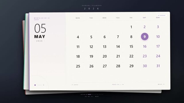 Minimalist 2026 calendar pages showing January and February in clean modern design layout