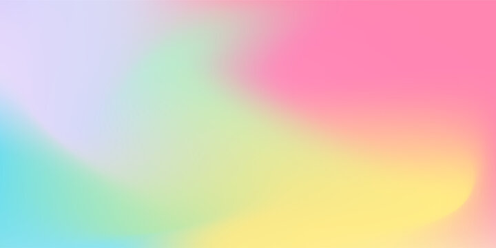 Abstract clear blue sky pattern. Pastel rainbow background. Mesh texture pink, green, blue, and yellow pattern