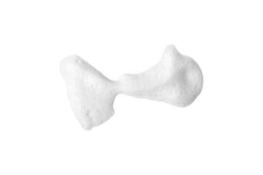 Soap foam or shampoo Soap foam texture or shampoo surface with bubble isolated with clipping path on background.