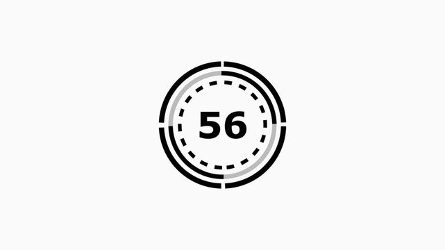 Number 100 in a modern circular badge with dashed lines and bold font on white background for and branding use.