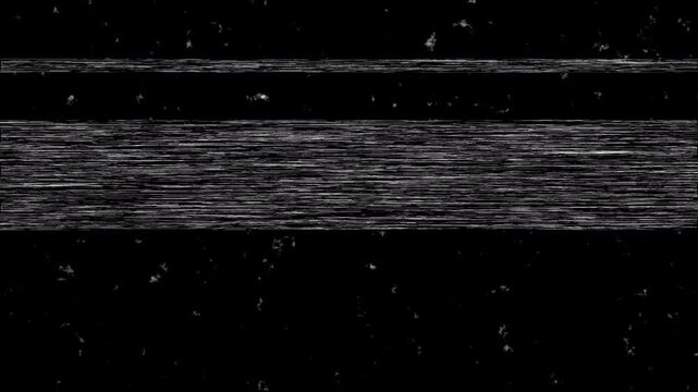 Defects and interference of the video signal. The effects of noise and malfunction of the TV, computer. Transparent Background. 4K Video