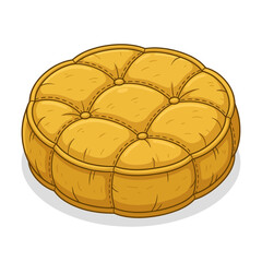 Fototapeta premium Tufted Round Floor Cushion
