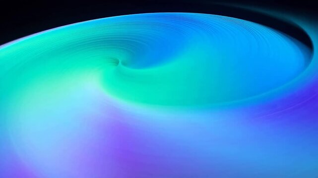 Vibrant Abstract Swirl Background with Smooth Blue, Purple, and Teal Gradient Vortex Pattern, Dynamic Digital Art Illustration