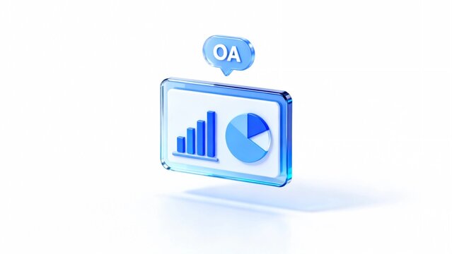 OA Data Visualization Dashboard with Chart and Pie Graph