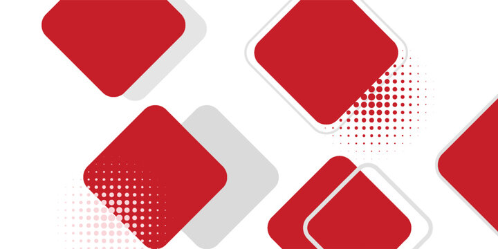 Red geometric grey simple with shapes background