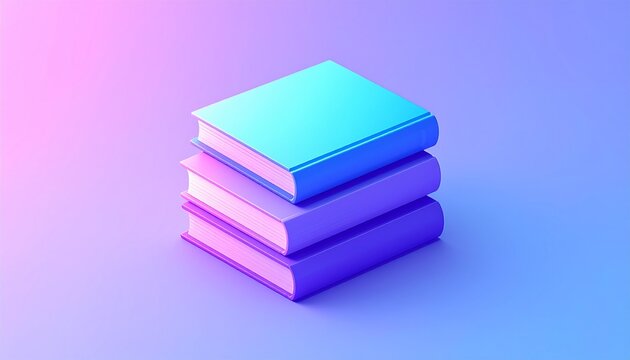 A vibrant stack of colorful books forms a neat pile of literature and knowledge, representing education and the joy of reading in a quiet library or school study environment
