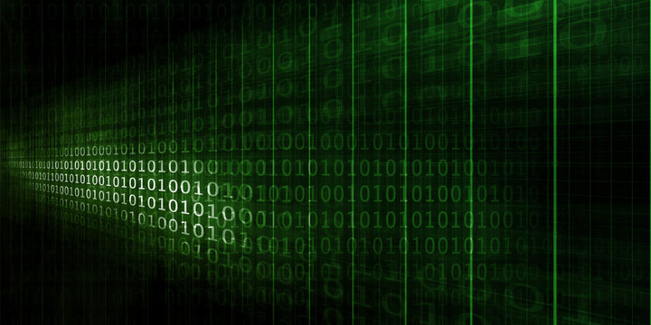 Binary Code Data Stream Technology Background Concept