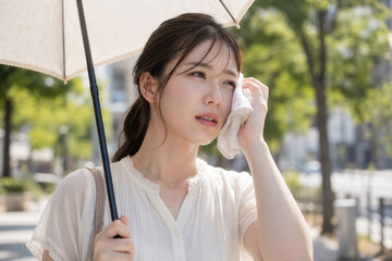 外出時間を工夫して夏の猛暑を避ける