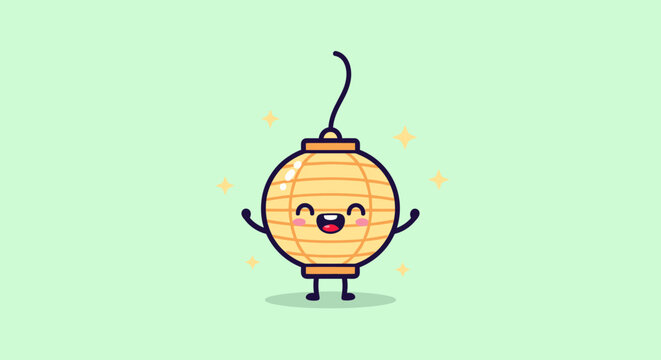 Adorable cartoon light bulb character with cheerful smile.