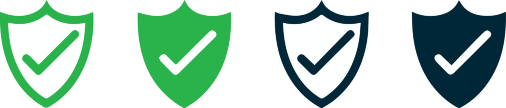Shield check status indicators for user interface