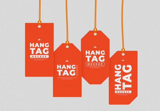 Hanging Tag Branding Mockup Collection Template