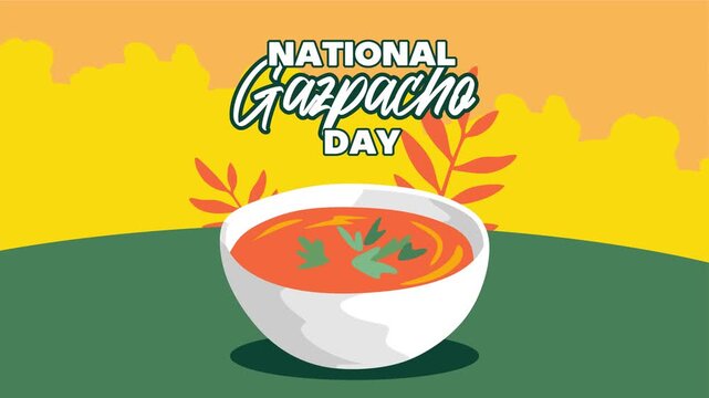 National gazpacho day with delicious gazpacho