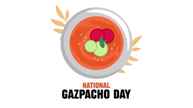 National gazpacho day with delicious gazpacho