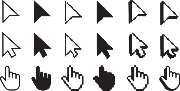 Cursor state symbols for interaction and controls