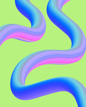 abstract blue neon with purple and pink gradation wavy lines background with smooth fluid gradient shapes. for wallpaper and background