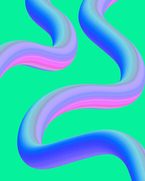 abstract blue neon with purple and pink gradation wavy lines background with smooth fluid gradient shapes. for wallpaper and background