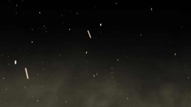 4k stock | Smoke cloud fog fire spark rising up alpha channel overlay particles effect background ideal for cinematic video editing and atmospheric visual effects