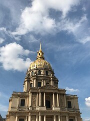 Fototapeta premium Dôme des Invalides in Paris France historic landmark with golden dome