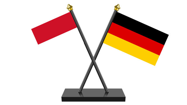 Flag of Germany and Monaco