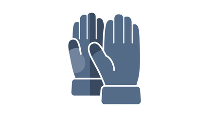 Obraz premium A pair of blue work gloves.