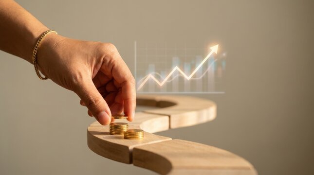 A hand firmly holding a coin symbolizing financial investment in customer lifetime value and future growth opportunities