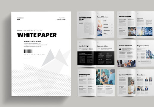 White Paper Brochure Template