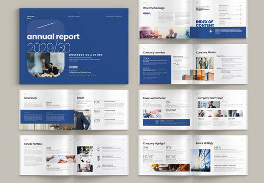 Annual Report Brochure Landscape Template