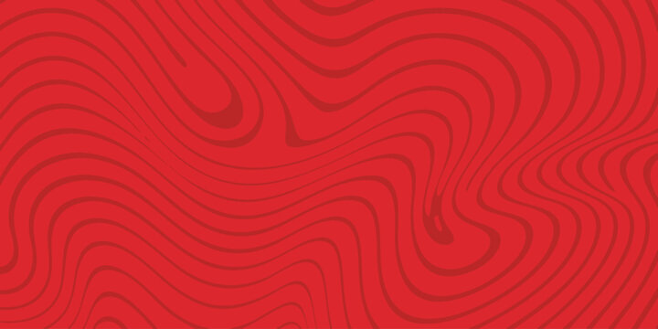 abstract red wavy topography lines modern background illustration