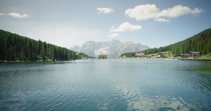 Misurina Lake and the Sorapiss Mountains, Dolomites, Italy