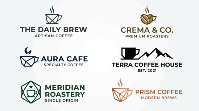 Coffee Shop Logos and Branding.
