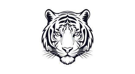 Tiger Head Silhouette Vector Art © Sego