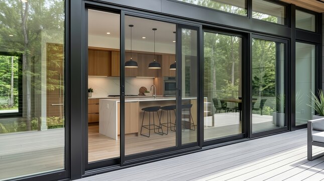 Sliding insect screen door frame for large glass sliding doors