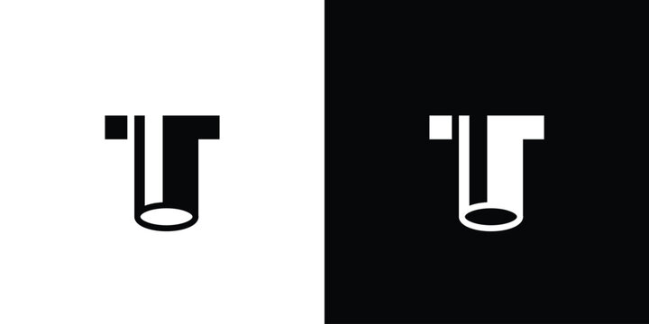 Modern and bold  T pipe logo design