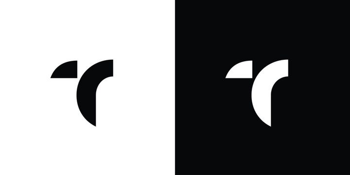 Modern and unique letter T initials logo design